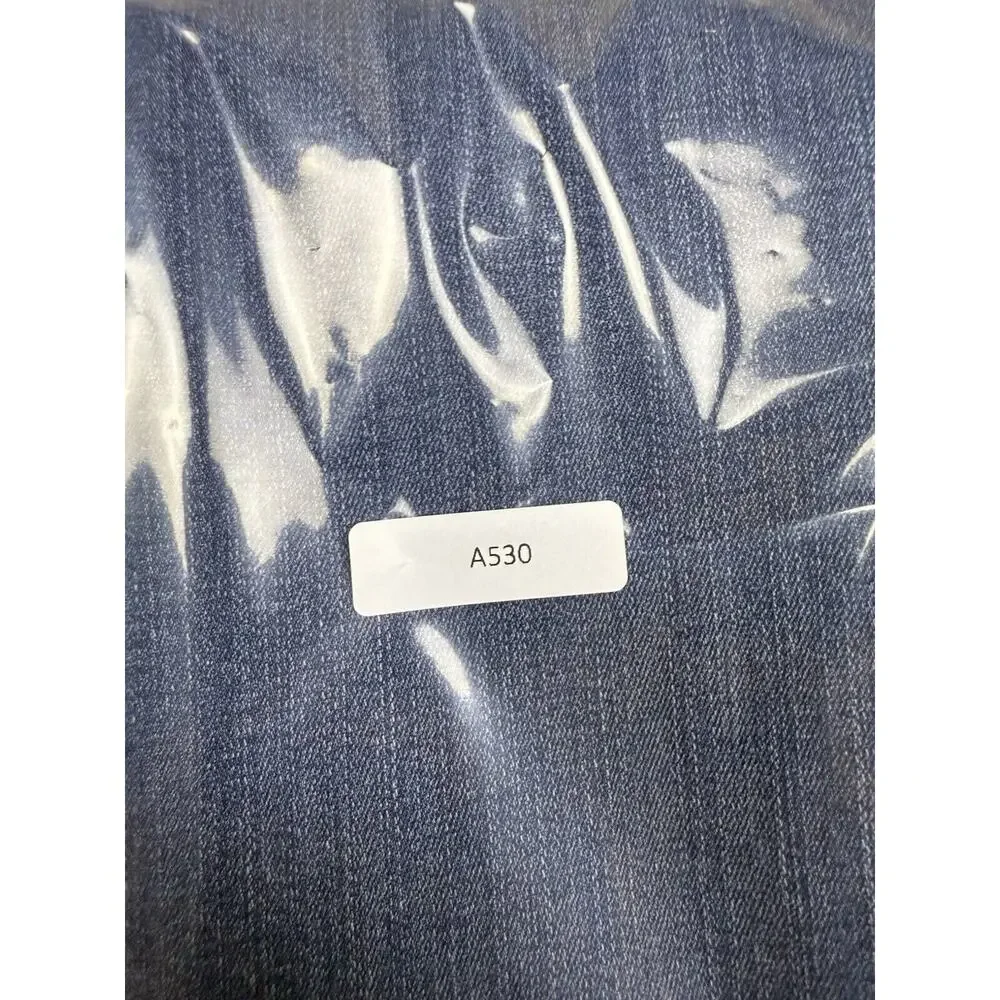 Encore Jeans Skinny Distressed Dark Wash Size 3 Stretch Raw Hem A530 - Picture 11 of 11